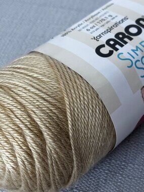 Caron Simply Soft Bone  #H97003 Yarn 6oz - 100% Acrylic - - 315 Yards